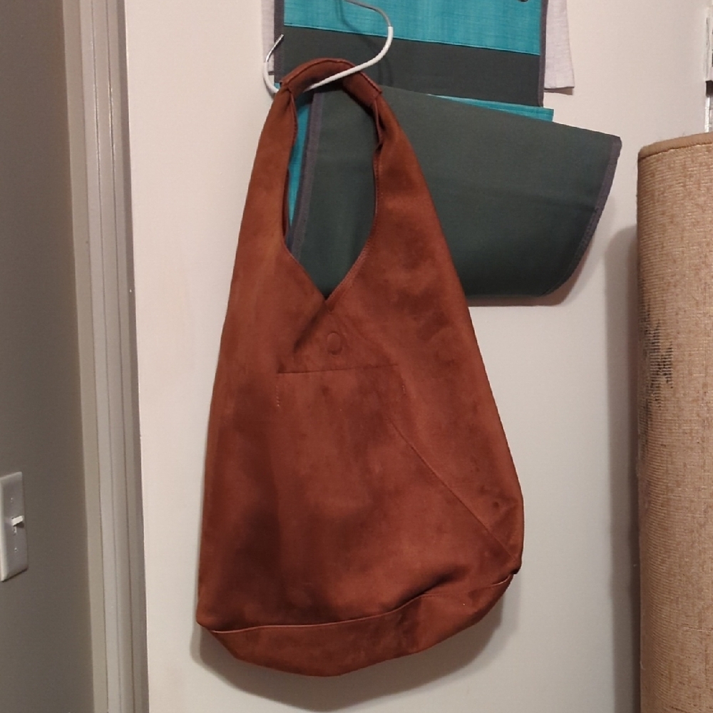 Banana Republic Brown Hobo Bag Soft Suede